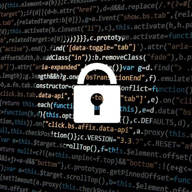 Security padlock code background