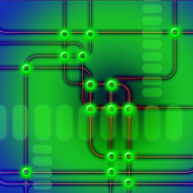 Circuit board network diagram